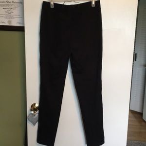 Yest black pull on leggings with faux leather side